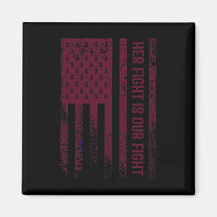 His Fight Is My Fight Brain Aneurysm Awareness Fig Magnet