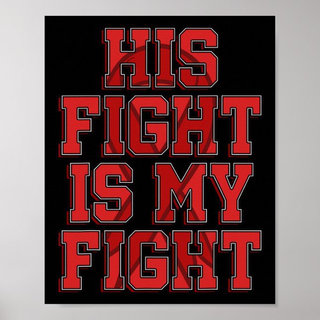 His Fight Is My Fight Brain Aneurysm Awareness War Poster (Front)