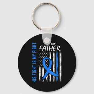His Fight Is My Fight Diabetes Awareness Shirt Fat Key Ring