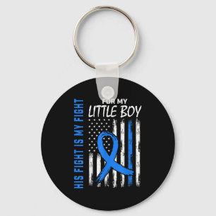 His Fight Is My Fight Diabetes Awareness Shirt Lit Key Ring