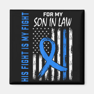 His Fight Is My Fight Diabetes Awareness Shirt Son Magnet