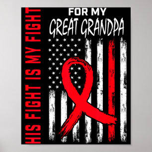 His Fight Is My Fight Great Grandpa Heart Disease  Poster