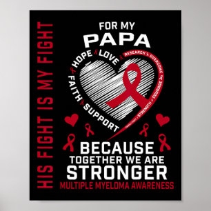 His Fight Is My Fight Papa Multiple Myeloma Awaren Poster