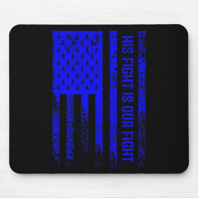 His Fight Is Our Fight Hydrocephalus Awareness  Mouse Pad (Front)