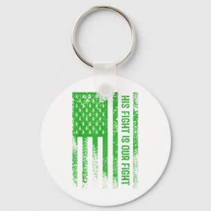 His Fight Is Our Fight Mental Health Awareness  Key Ring