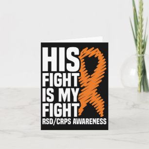 His Fight My Fight Orange Ribbon Rsdcrps Awareness Card