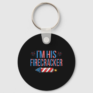 His Firecracker 4th Of July Cute Matching Couple W Key Ring
