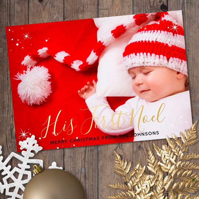 His First Noel Baby's First Christmas Photo (Creator Uploaded)