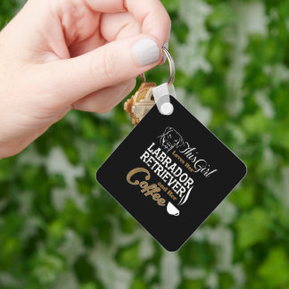 his Girl Loves Her Labrador Retriever Key Ring