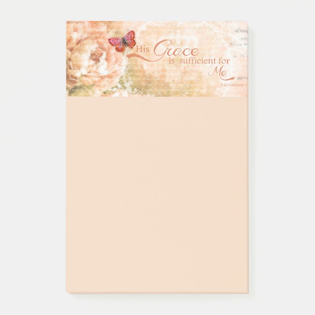 His Grace is sufficient Post-it Notes (Front)