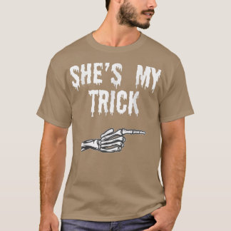 His Her Matching Halloween Costume Women Funny Cou T-Shirt