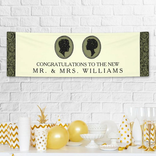 His & Hers Art Deco Silhouette Wedding Collection Banner (Creator Uploaded)