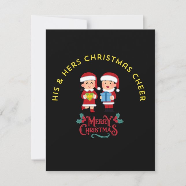 His & Hers Christmas Cheer Card (Back)