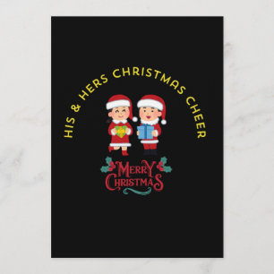 HIS & HERS CHRISTMAS CHEER INVITATION