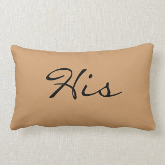 His & Hers Pillows "His"