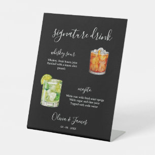 His & Hers Signature Drink Sign Template,