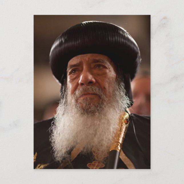 His Holiness Pope Shenouda III Postcard (Front)