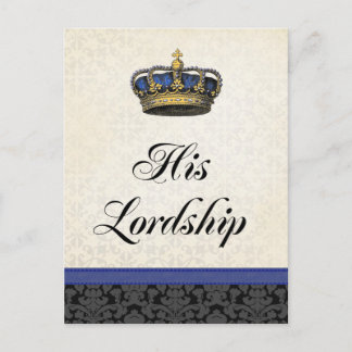 His Lordship Postcard