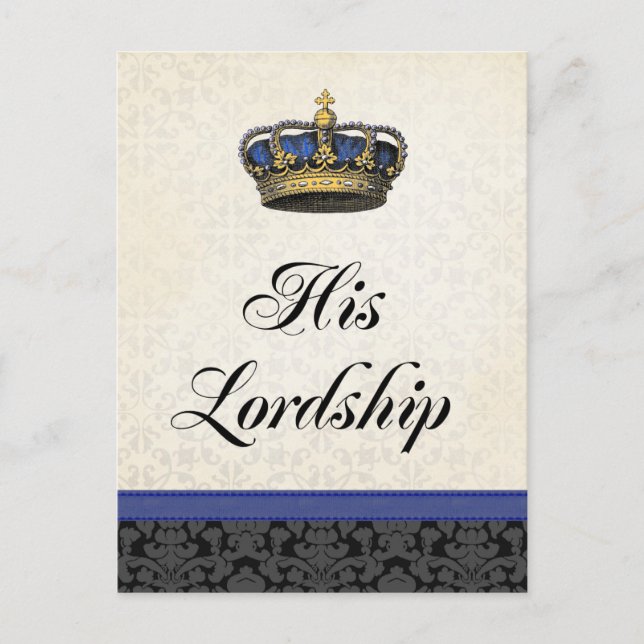 His Lordship Postcard (Front)