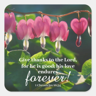 "His Love Endures Forever" sticker sheet