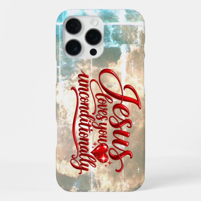 His love is Unconditional  iPhone Case (Back)