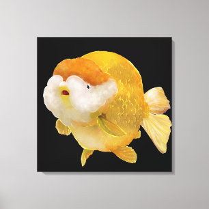His Majesty Golden Ranchu Gold Fish Canvas Print