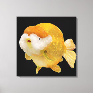 His Majesty Golden Ranchu Gold Fish Canvas Print