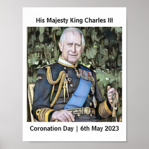 His Majesty King Charles III Coronation Poster
