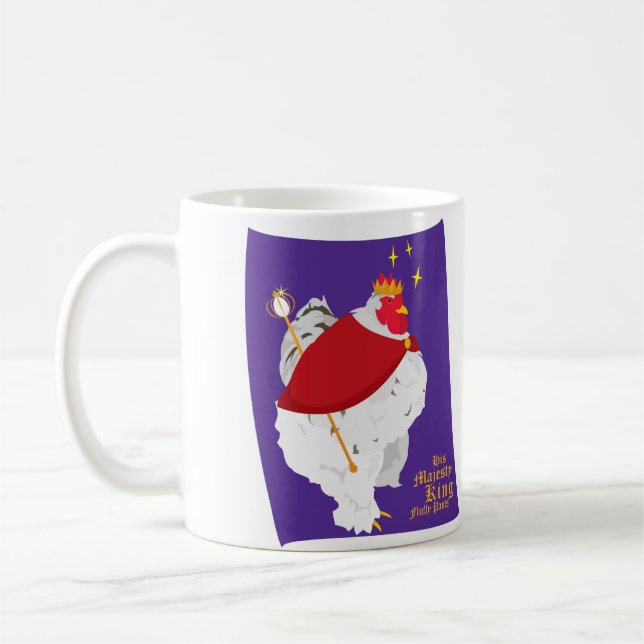 His Majesty King Fluffy Pants Coffee Mug (Left)