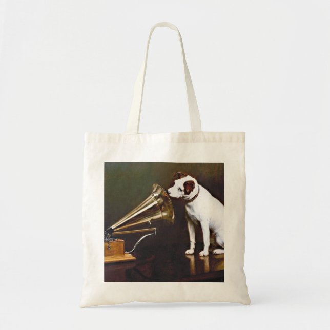 His Master's Voice Nipper The Dog Tote Bag (Front)