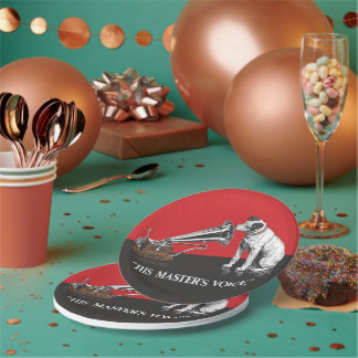 His Master's Voice Paper Plate