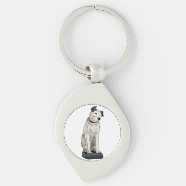 His Master's Voice Signature Nipper The Dog Key Ring (Front)