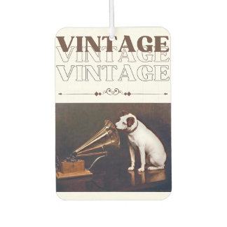 His Master's Voice Vintage Stacked Car Air Freshener