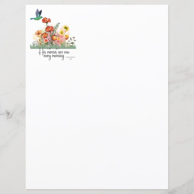 His Mercies are New Every Day (Front)