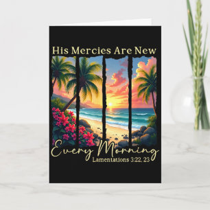 His Mercies Are New Every Morning - Bible Verse Gi Card