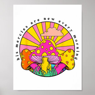 His Mercies Are New Every Morning Christian Faith Poster