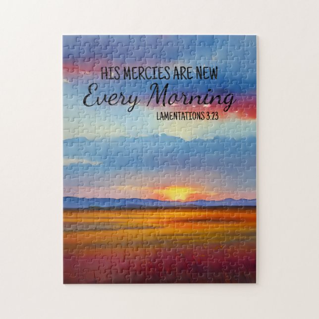 His Mercies Are New Every Morning Jigsaw Puzzle (Vertical)