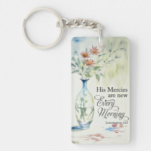 His mercies are new every morning key ring