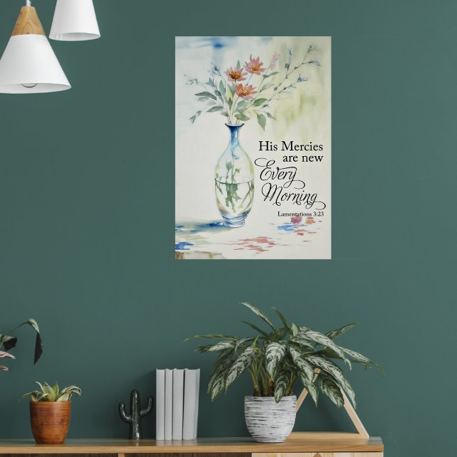 His mercies are new every morning poster (Living Room 1)