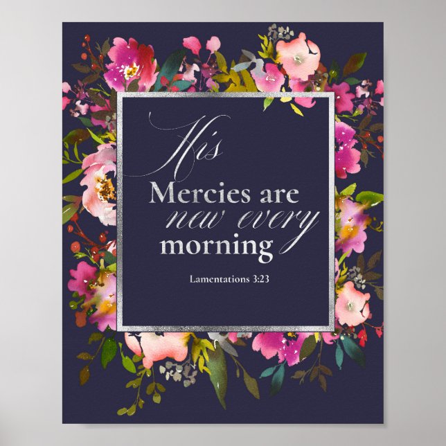 His Mercies Are New Every Morning Poster (Front)