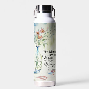His mercies are new every morning water bottle