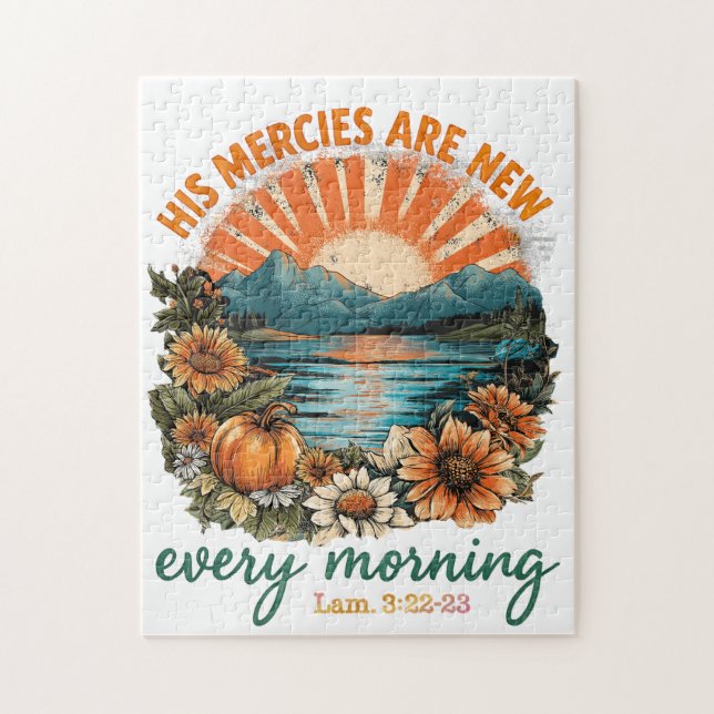 His Mercies Are New...  Jigsaw Puzzle (Vertical)