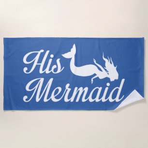 His Mermaid Beach Towel