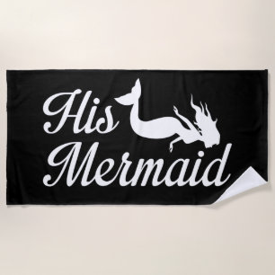 His Mermaid Beach Towel