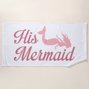 His Mermaid Beach Towel