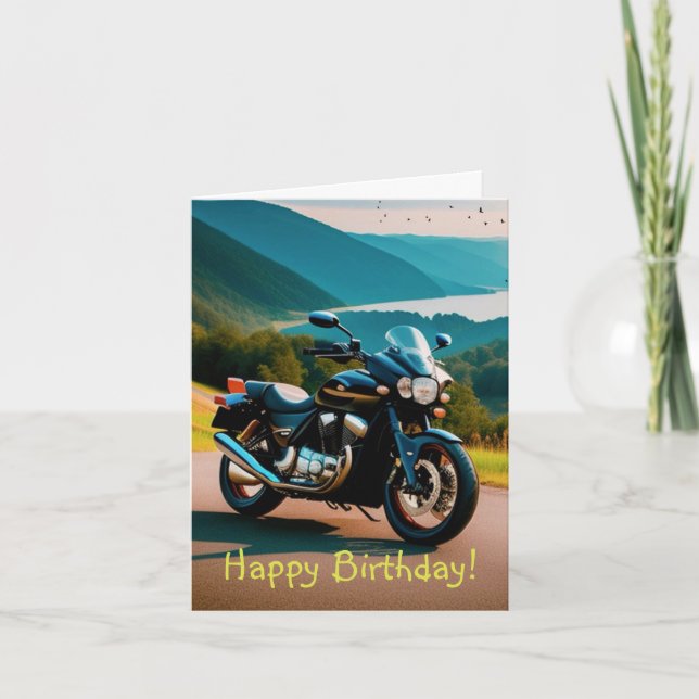 His Motorcycle Card (Front)