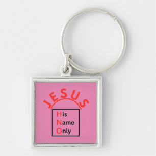 His Name Only - Pink Keychain