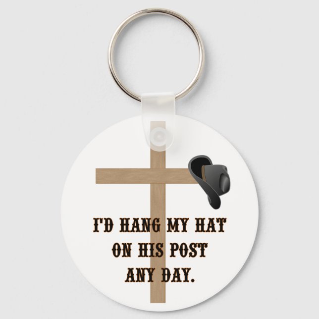 His Post KEYCHAINS - Buy 1 or SAVE in BULK! (Front)