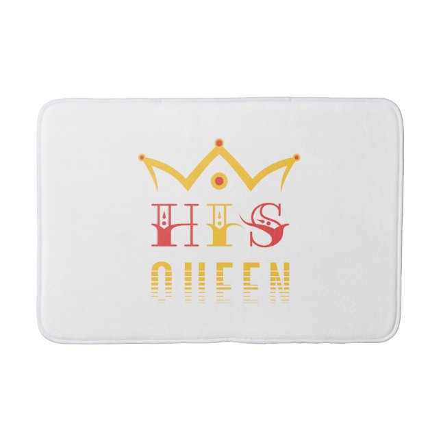 His Queen Bath Mat (Front)