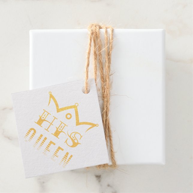 His Queen Favour Tags (With Box)